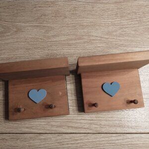 Decorative Wooden Heart Shelves